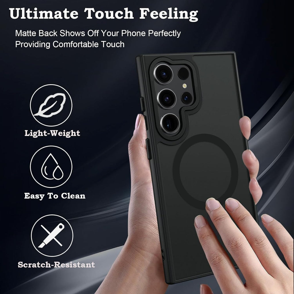 For Samsung Galaxy S26 S25 Ultra S24 S23 S22 Frosted Case Mag Safe Shockproof