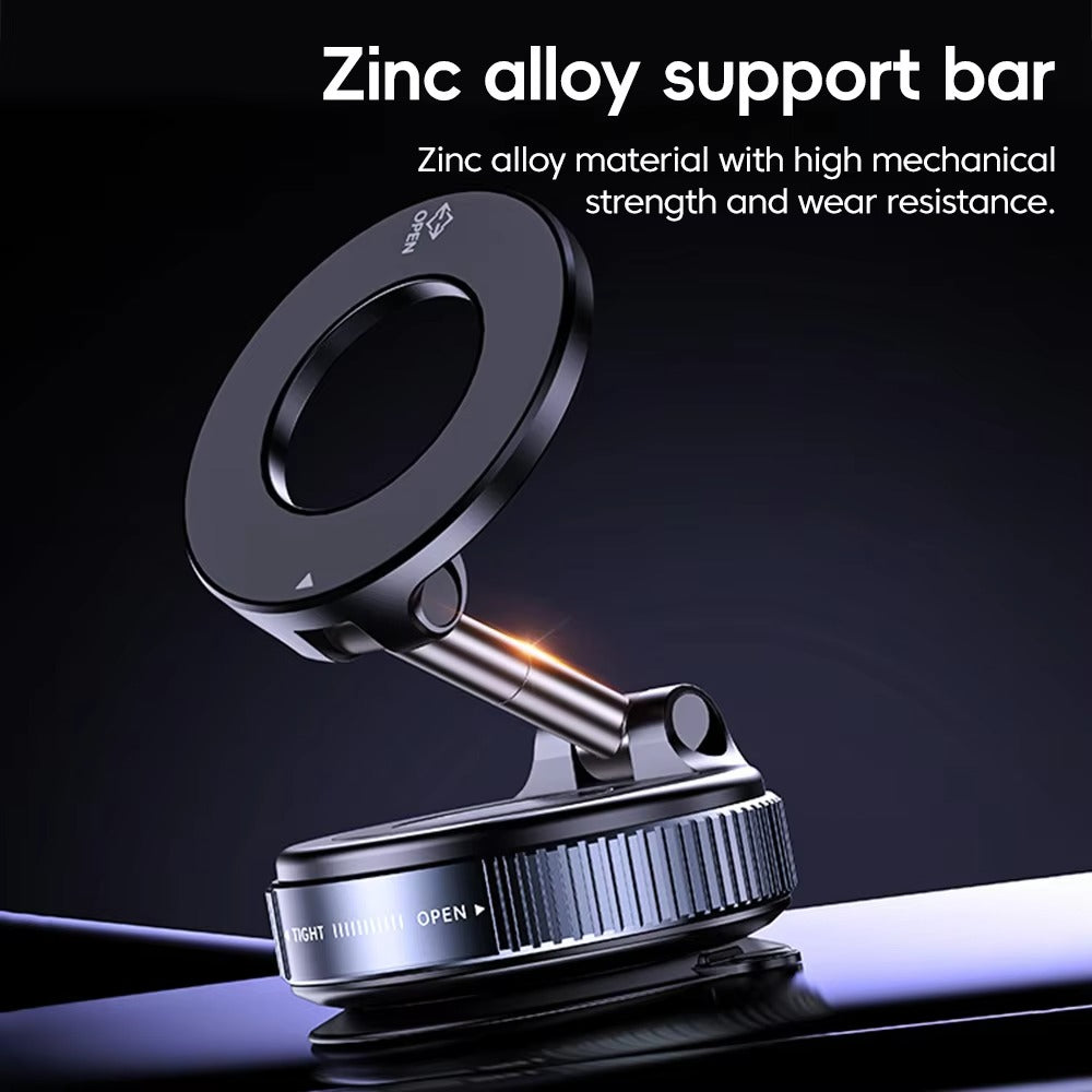 360° Adjustable Magnetic Vacuum Suction Cup Car Phone Holder Mount for Magsafe