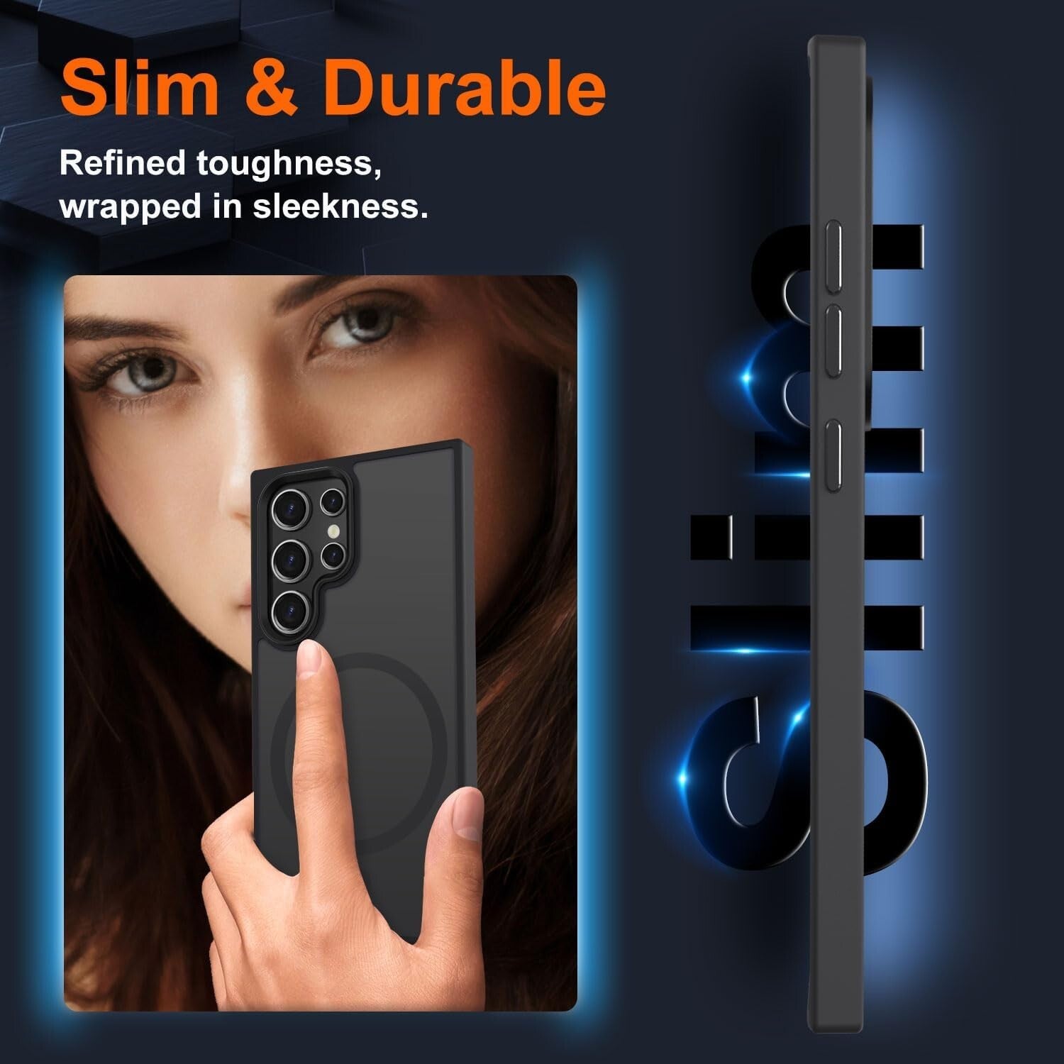 For Samsung Galaxy S26 S25 Ultra S24 S23 S22 Frosted Case Mag Safe Shockproof