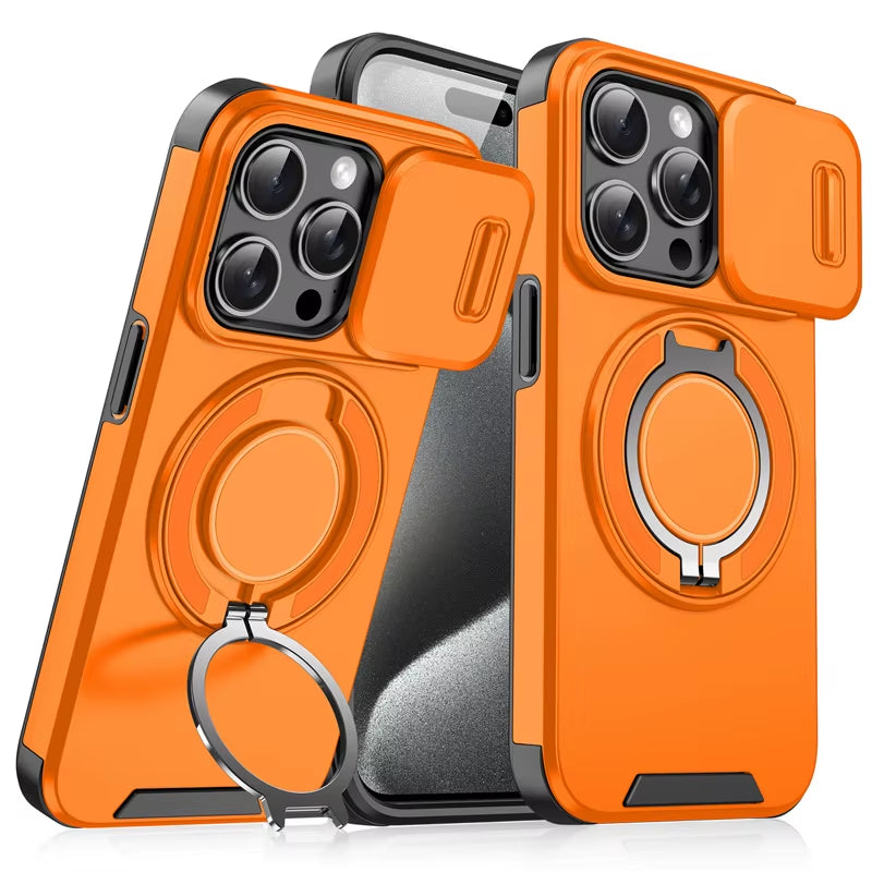 New Arrival for Iphone 15/15 Pro/16/16 Pro/16 Plus/16 17 Pro Max TPU + PC Hybrid Slide Window Lens Protection Mobile Phone Case