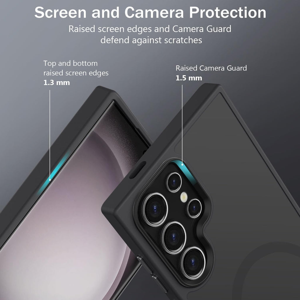 For Samsung Galaxy S26 S25 Ultra S24 S23 S22 Frosted Case Mag Safe Shockproof