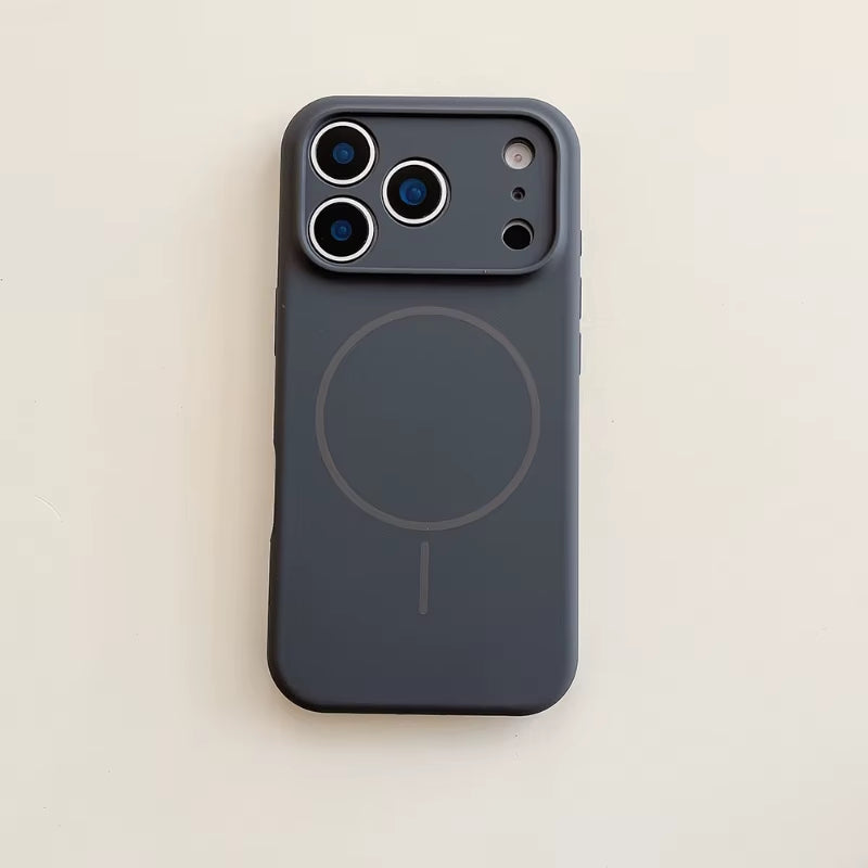 For Magsafe Magnetic Wireless Charging Solid Color Silicone Phone Case for Iphone 17 Pro Max/17/17 Pro Air Bumper Back Cover